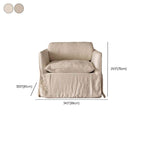 neutral decor with white arm chair