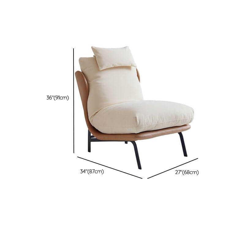 Modern minimalist arm chair in living room