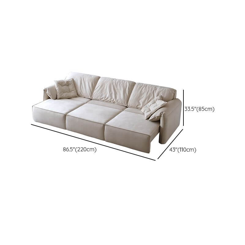 Sofa bed setup in cozy space