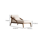 Comfortable white upholstered lounge chair