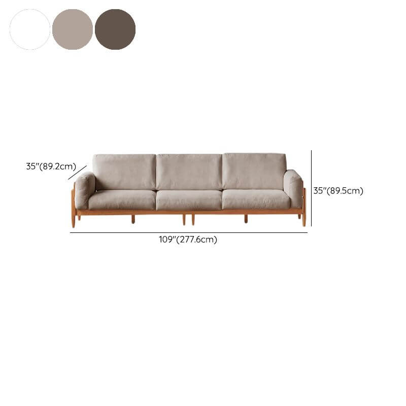 stylish three-seater minimalist sofa