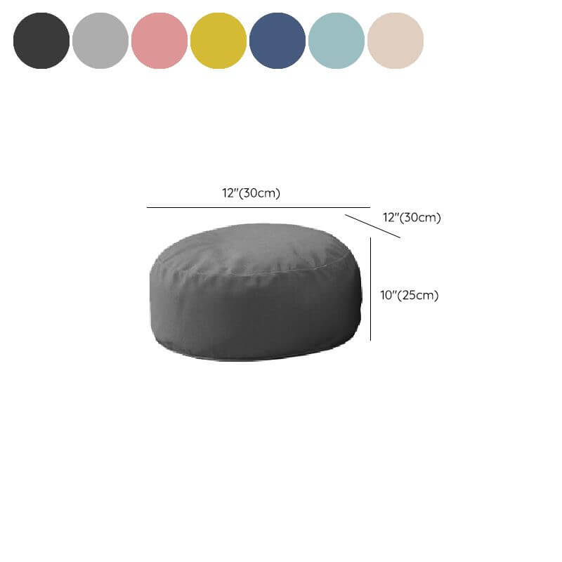 Lemon Yellow Bean Bag Set with Toss Pillows