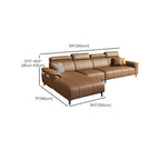 Spacious living area with L-shape sofa