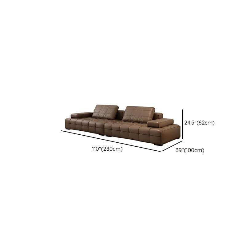 Mocha Sofa showcasing contemporary style