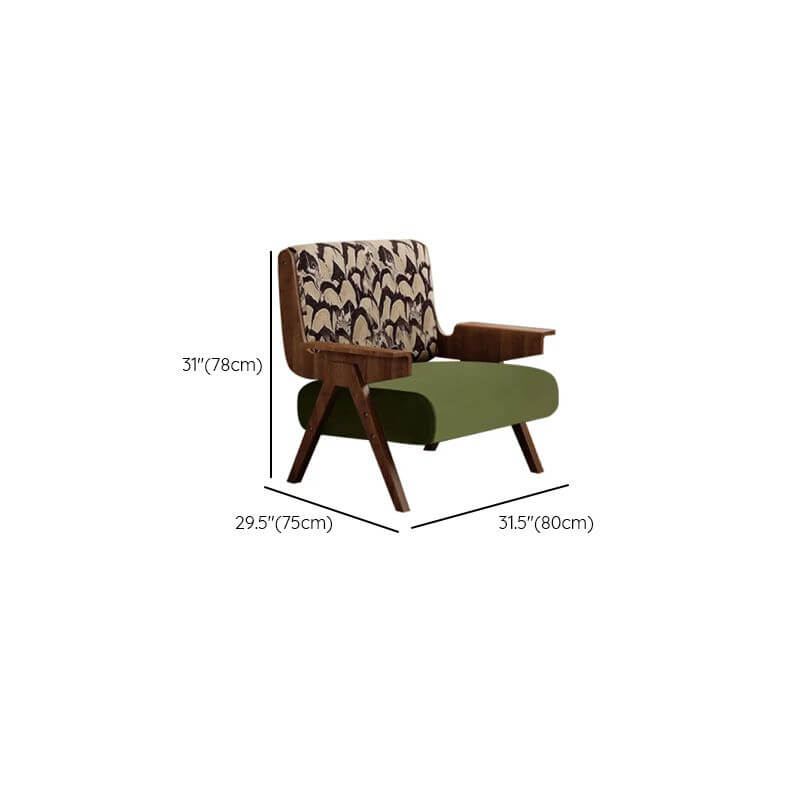 Elegant solid color arm chair