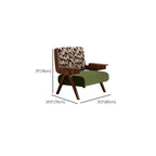 Elegant solid color arm chair