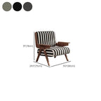 Non-tufted modern armchair