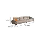 Modern dove grey sofa with pillows