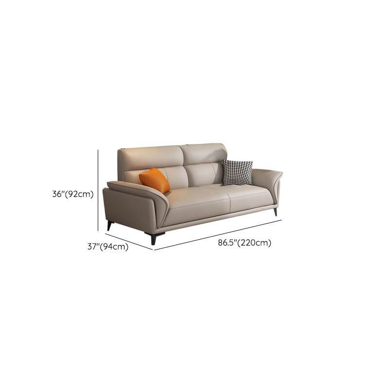 Durable leather sofa design