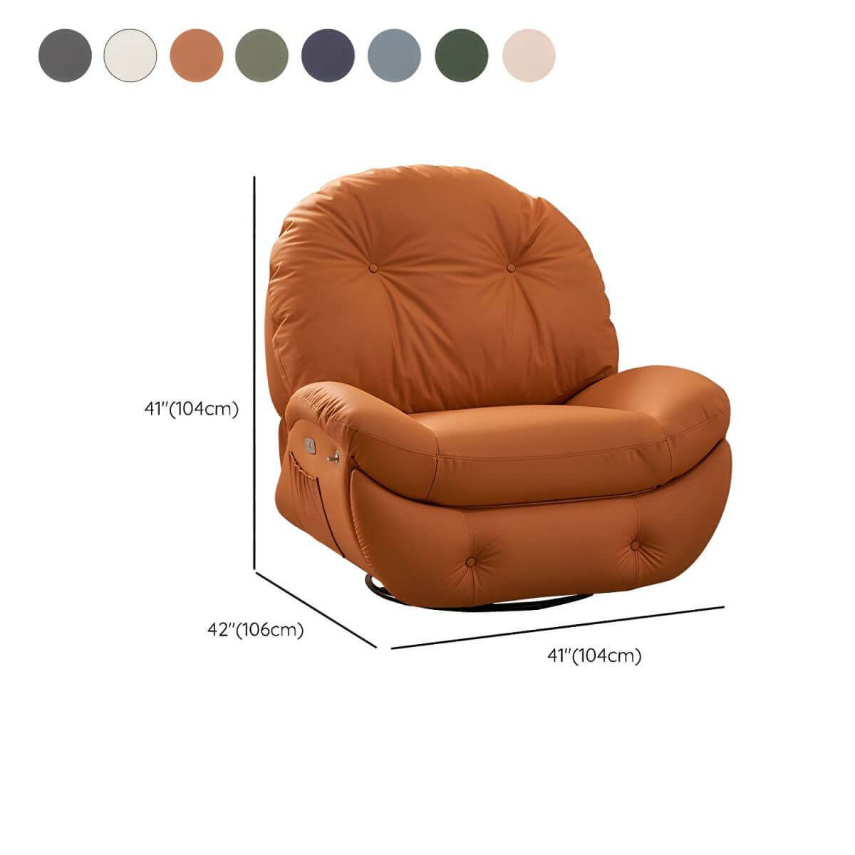 Metal frame of the ergonomic power recliner