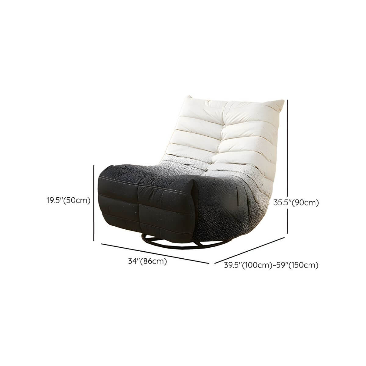 Comfortable foam-filled ergonomic recliner