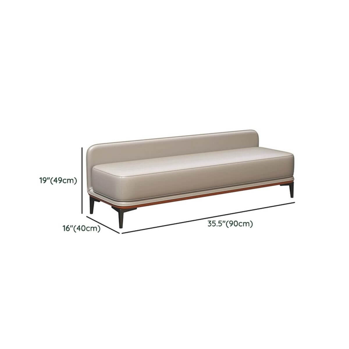 Versatile rectangular ottoman for modern homes