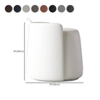 Blue modern pouf ottoman enhancing living space decor