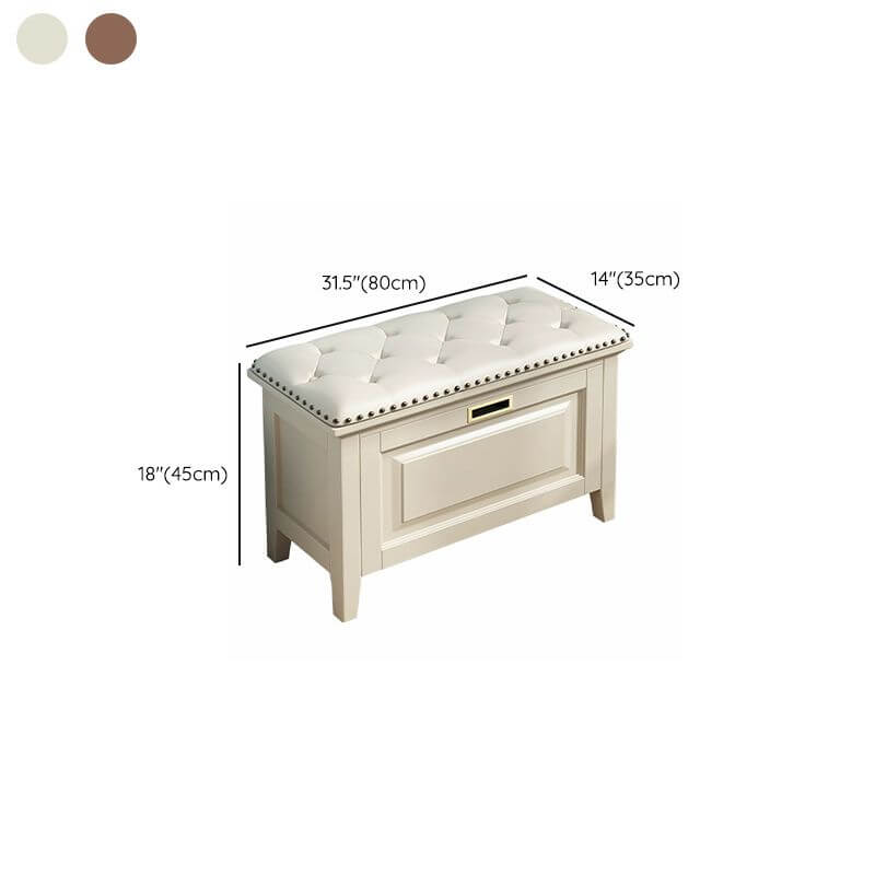 Close-up of the nailhead trim detail