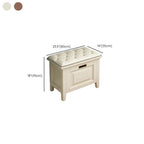 Stylish storage ottoman with nailhead trim