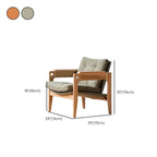 slipcovered modern arm chair