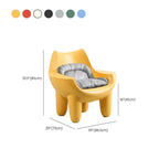 Stylish solid color armchair with removable cushions