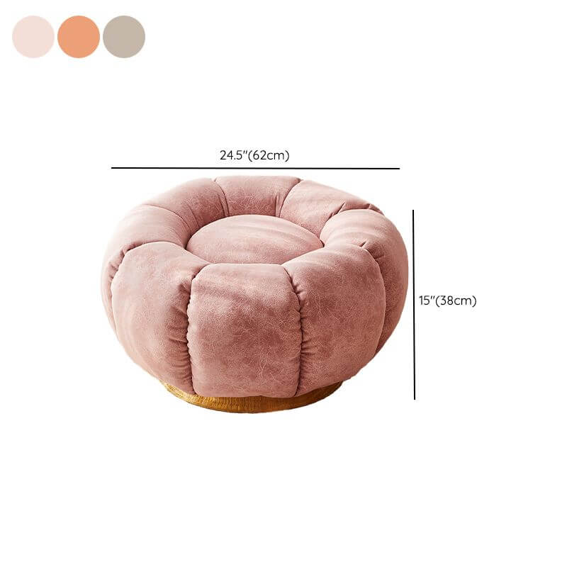 Designer ottoman enhancing modern interior decor