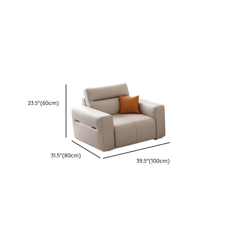 Ivory water resistant sofa in modern interior