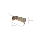 Durable acrylic accent bench for versatile decor styles