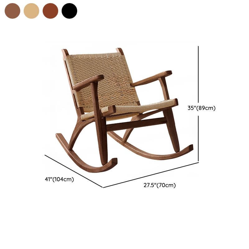 Modern Simple Style Wood Rocking Chair Couch Set