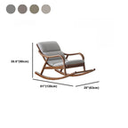 Stylish indoor rocking chair with a cozy throw