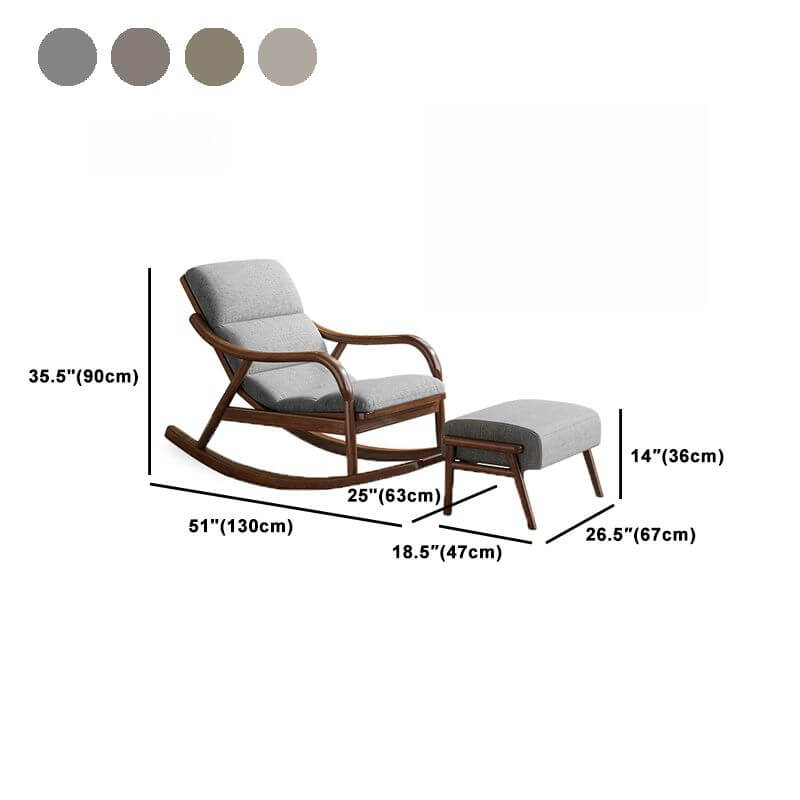 Living room featuring modern rocking chair