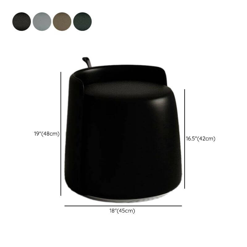 Stylish Unique Shape Pouf in Grey