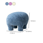 Coffee colored upholstered stool with metal frame