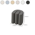 Square wood frame of the accent stool