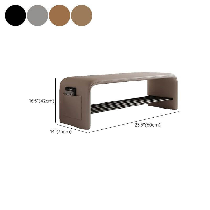 Comfortable upholstered bench for casual seating