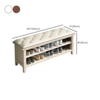 Elegant white storage ottoman for living room