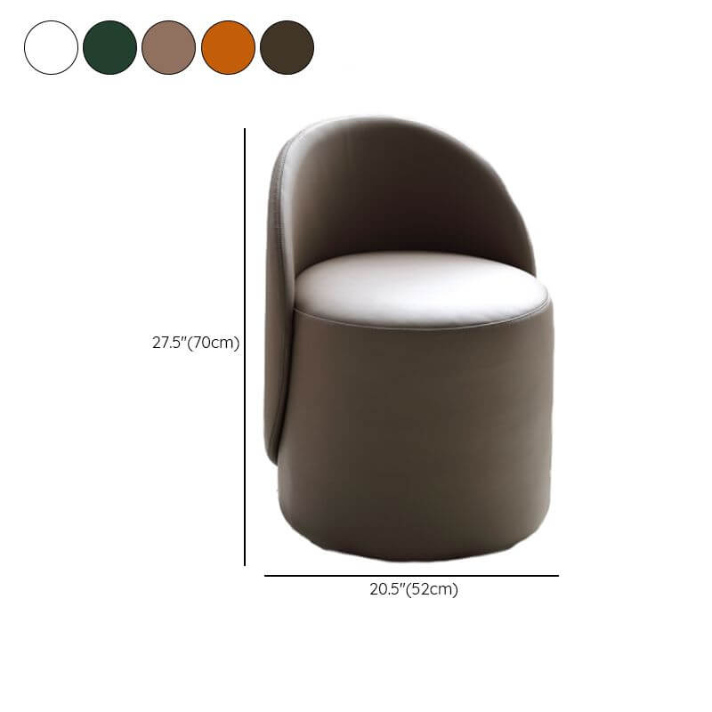 Modish accent stool in sand color