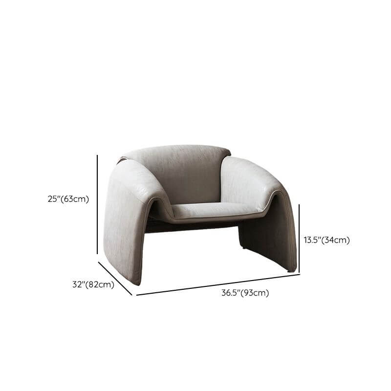 Solid color armchair for stylish decor