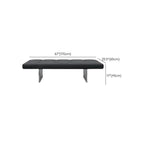 Contemporary double pedestal base bench design