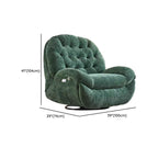 Light green chair recliner with independent foot movement