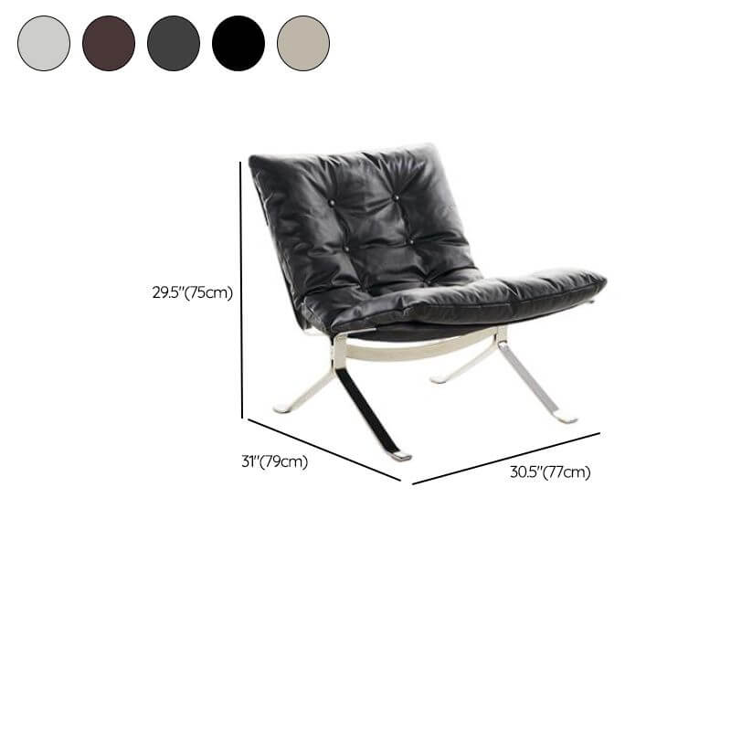 Lounge chair featuring stylish ink and white detailing