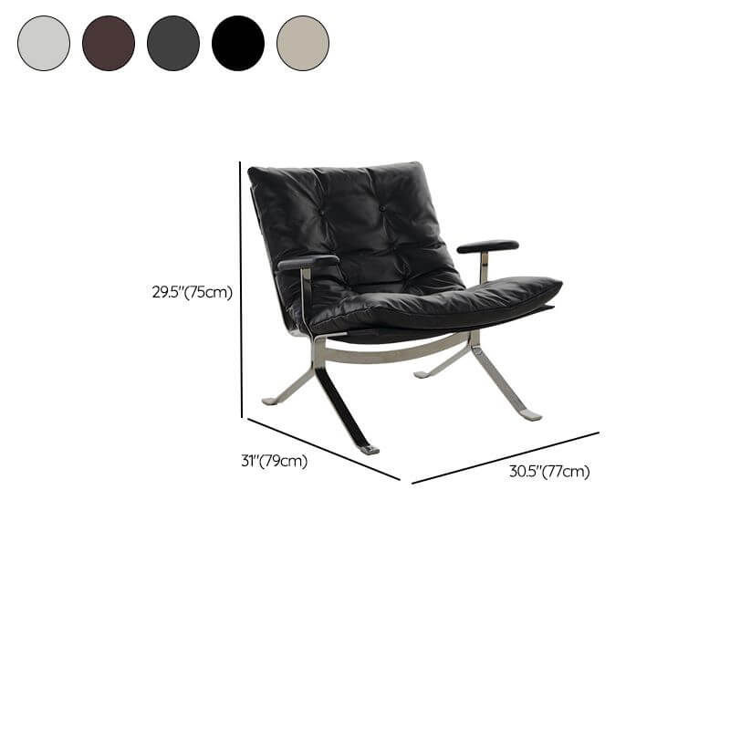 Comfortable lounge chair in stylish living environment