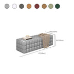 Grey Solid Color Indoor Bench