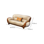 Stylish single sofa design in cream fabric