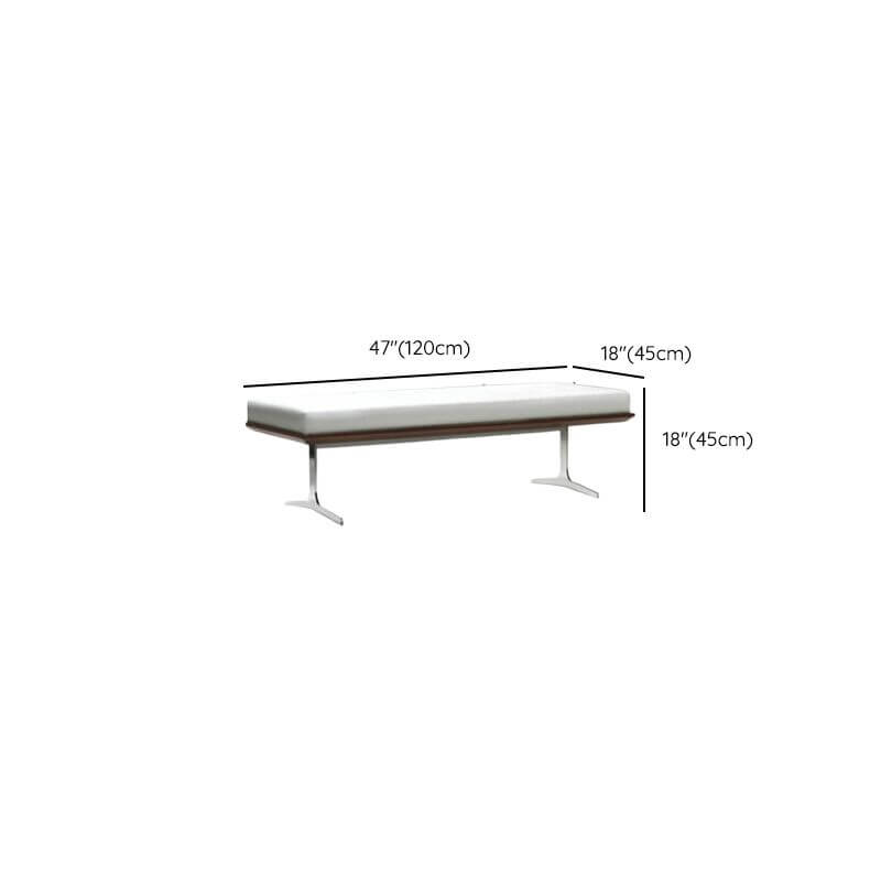 Multicolor Solid Wood Accent Bench with Cushion