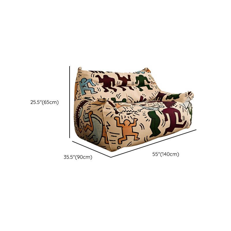 Cozy oversized bean bag for two