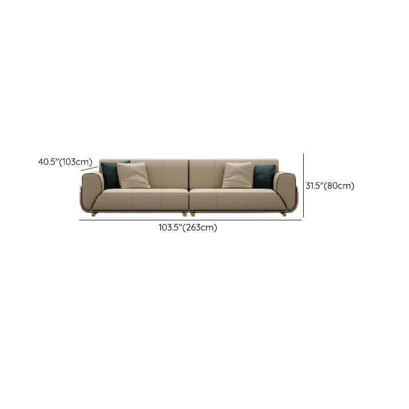 Nordic Grey Standard Sofa - Front View