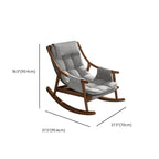 Upholstered rocking chair, ideal for reading nooks