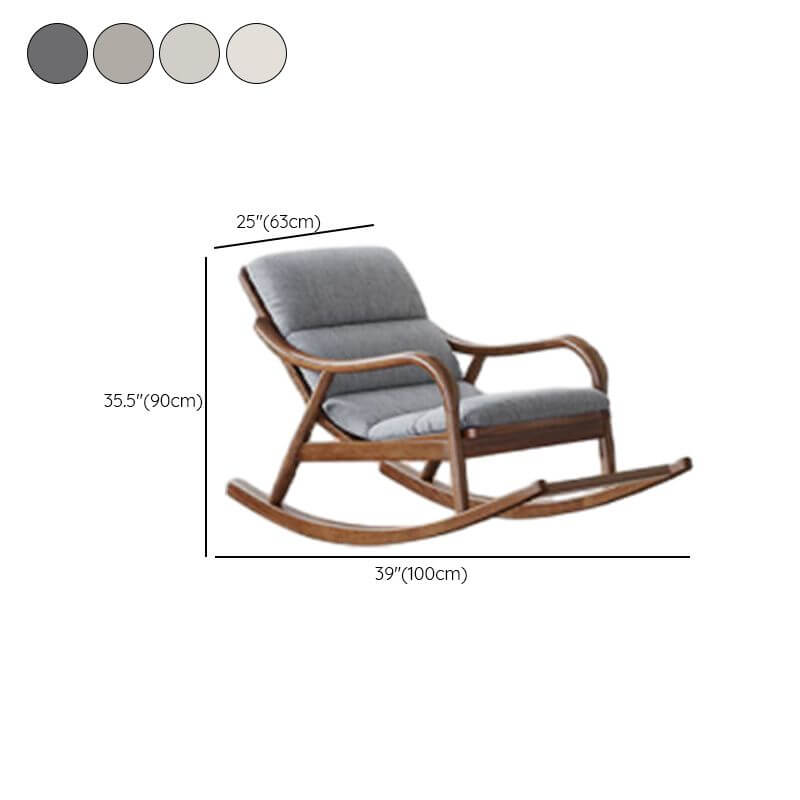 Coffee color rocking chair design