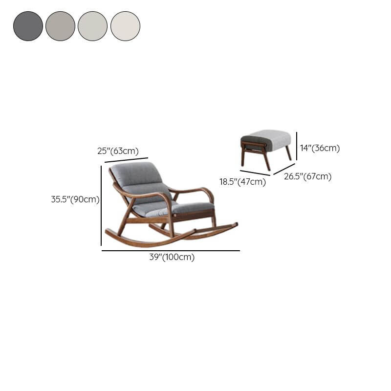 Single piece rocking chair furniture