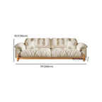 Plush cushioned modern couch