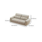 Off-white sofa couch front view