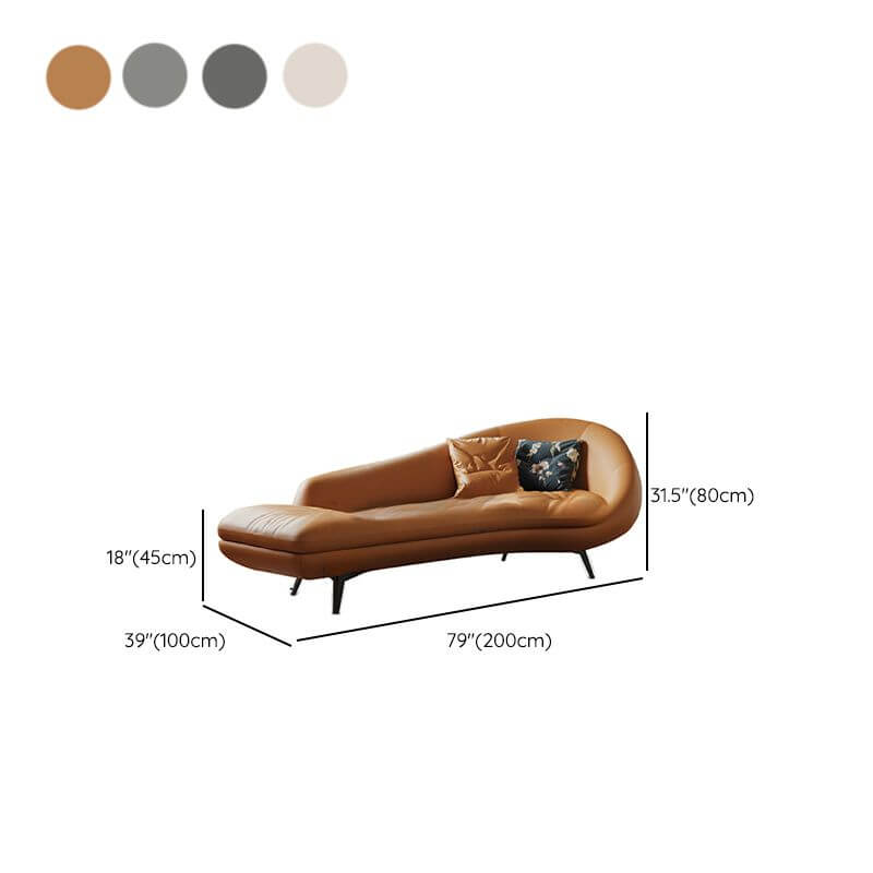 Chaise lounge in dark gray design