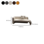 Right-Arm Chaise Lounge in Solid Color